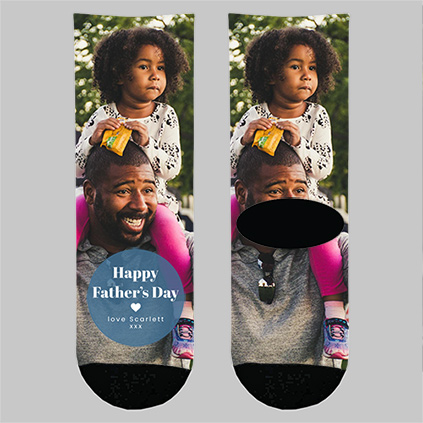 Personalised Father's Day Full Photo Socks