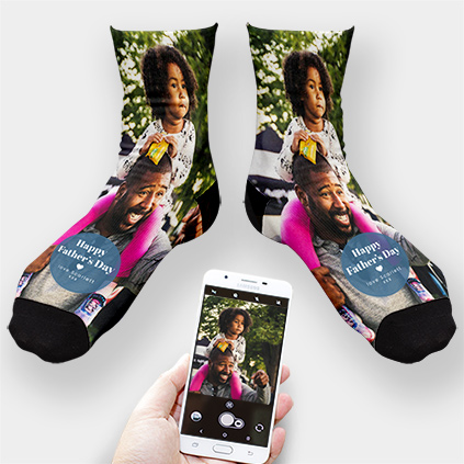 Personalised Father's Day Full Photo Socks