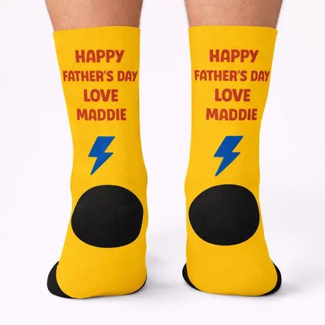 Photo Socks Superhero Daddy