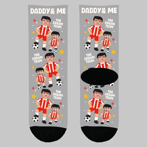 Photo Daddy And Me Football Socks