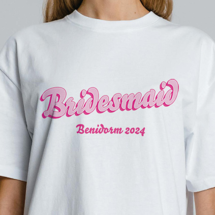 Personalised T-Shirt Bride, Bridesmaid, Maid of Honour, Hen, Mother of Bride