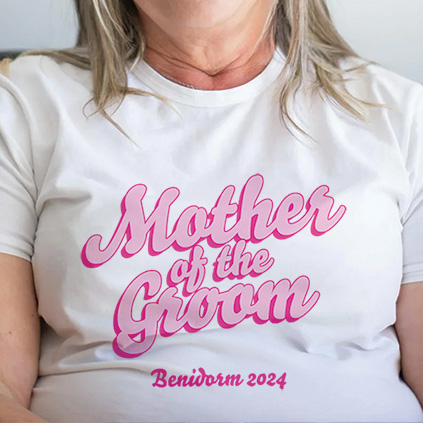 Personalised T-Shirt Bride, Bridesmaid, Maid of Honour, Hen, Mother of Bride