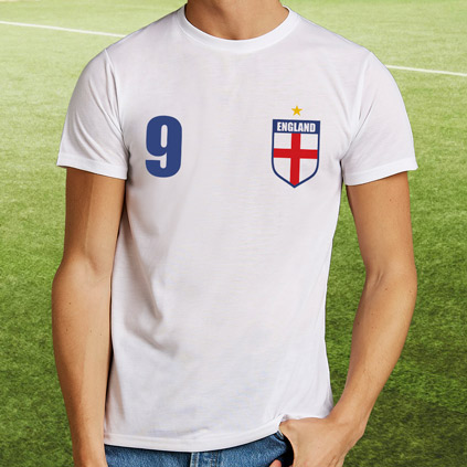 Personalised Mens England Football Supporters T-Shirt
