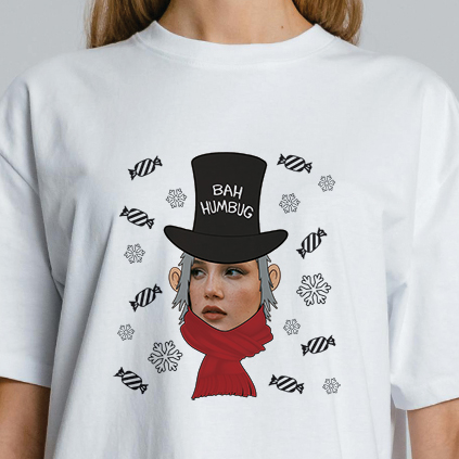 Personalised Bah Humbug Photo T-Shirt