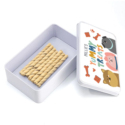 Personalised Yummy Treats Tin For Dogs
