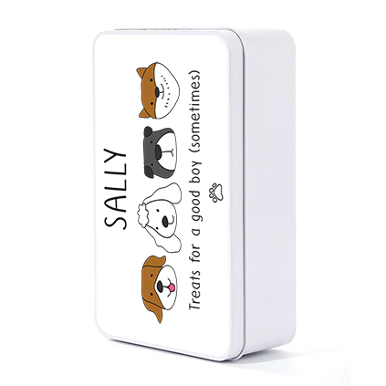 Personalised Dog Doodle Treats Tin