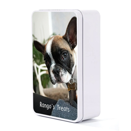 Full Photo Pet Treats Tin