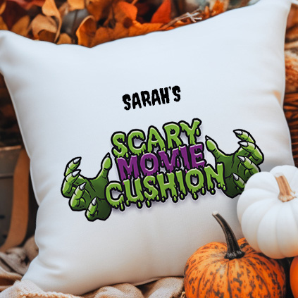 Personalised Scary Movie Cushion