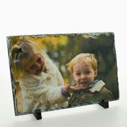 Personalised Photo Print Rock Slate Frame
