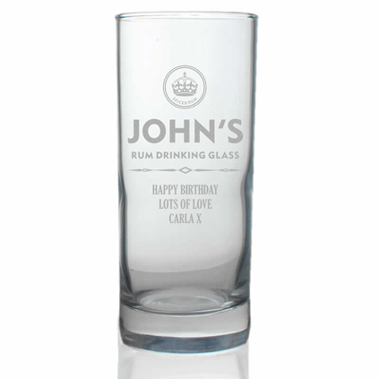 Personalised Spiced Rum Highball Glass