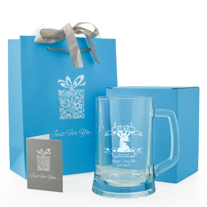 Personalised Stag Pint Tankard