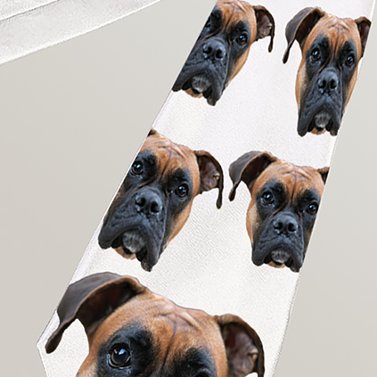 Photo Upload Pet Face Cutout Tie