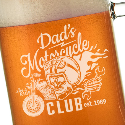Personalised Name's Motorcycle Club Pint Tankard