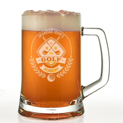 Personalised Name's Golf Academy Pint Tankard