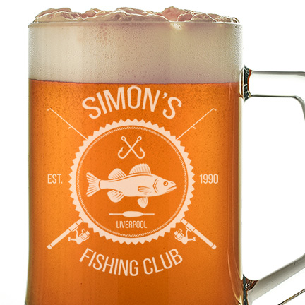 Personalised Name's Fishing Club Pint Tankard