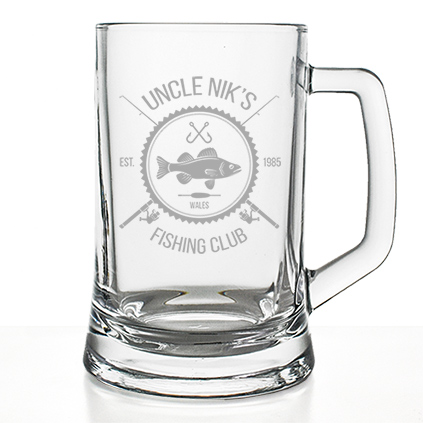 Personalised Name's Fishing Club Pint Tankard