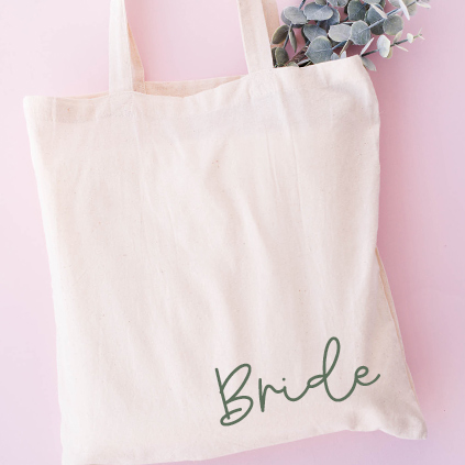 Personalised Any Name Choose Colour Tote Bag For Hen Do Wedding