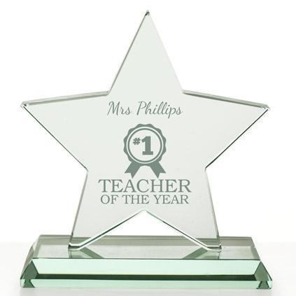 Personalised Teacher Of The Year Star Award