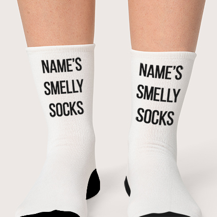 Custom Socks Text