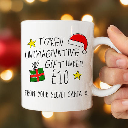 Personalised Unimaginative Secret Santa Gift Mug