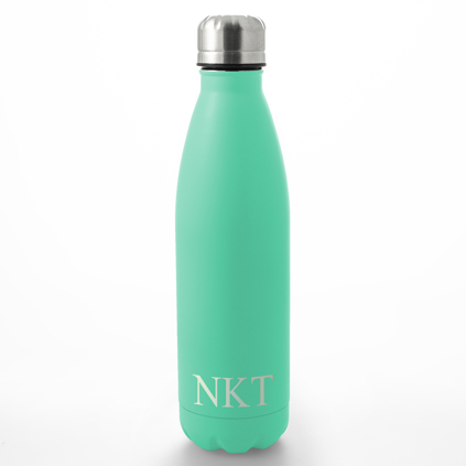 Personalised Engraved Water Bottle 500ml - Any Colour Any Initials