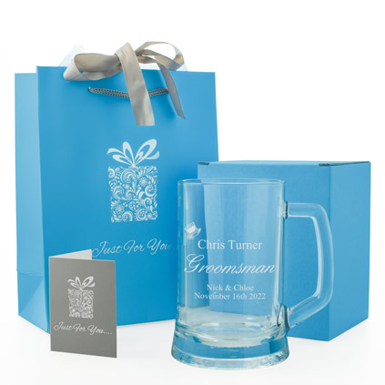 Personalised Wedding Pint Tankard