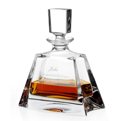 Personalised Wide Square Decanter