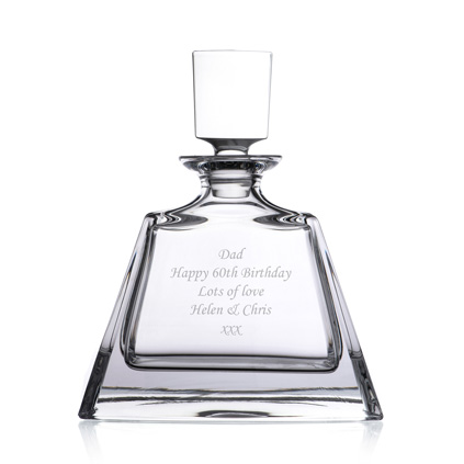 Personalised Wide Square Decanter