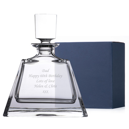 Personalised Wide Square Decanter