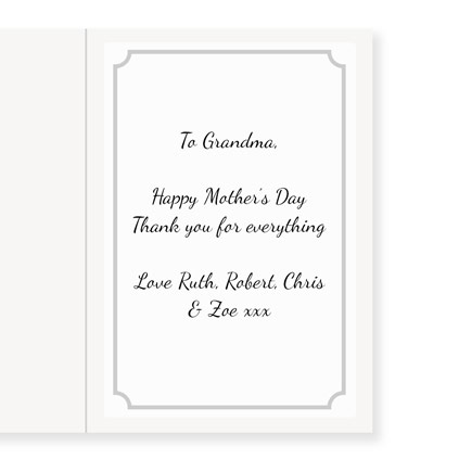 Wonderful Grandma on Mother's Day Greeting Card
