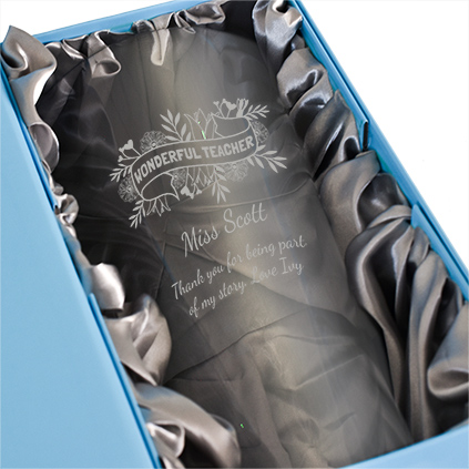 Personalised Wonderful Teacher Banner Conical Vase