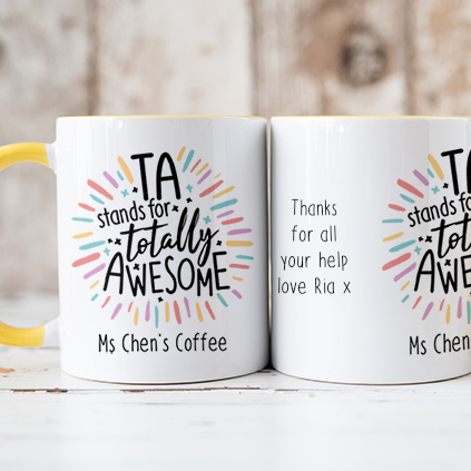 'TA Stands For Totally Awesome' Mug For Teaching Assistants