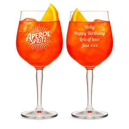 Personalised Aperol Spritz Glass 450 ml