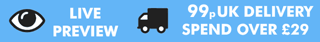 Spend Over £29 For Free Delivery Spend Over £29 For 99p Delivery, Online Live Personalised Preview