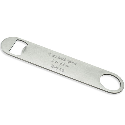 Personalised 7" Bar Blade Bottle Opener