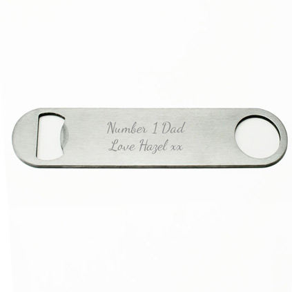 Personalised 7" Bar Blade Bottle Opener