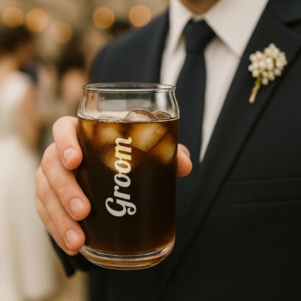 Personalised Beer Can Glass Any Name