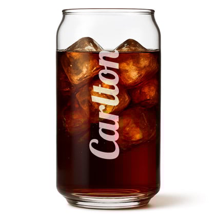 Personalised Beer Can Glass Any Name