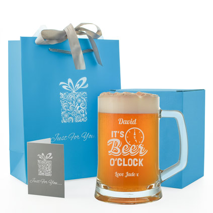 Personalised Beer O'Clock Tankard