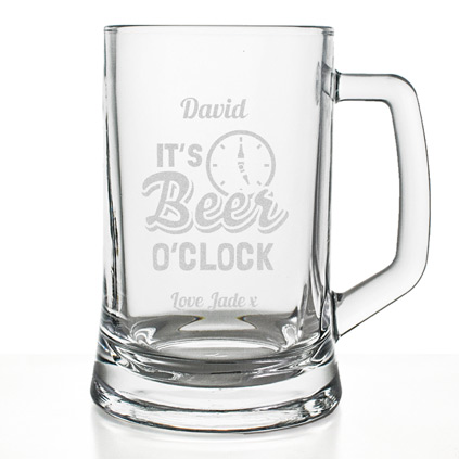 Personalised Beer O'Clock Tankard