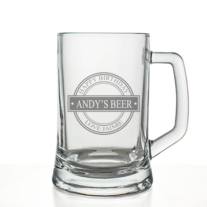 Personalised Tankard - Birthday Badge