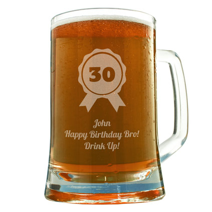 Personalised Birthday Ribbon Tankard