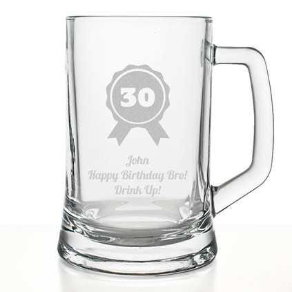 Personalised Birthday Ribbon Tankard