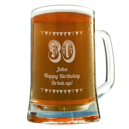 Personalised 30th Birthday Tankard