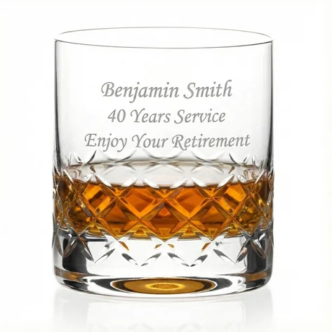 Personalised Super Heavy Grosvenor Whisky Tumbler