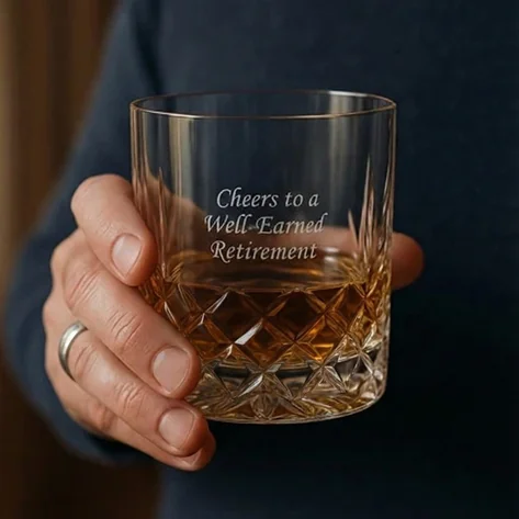 Personalised Super Heavy Grosvenor Whisky Tumbler
