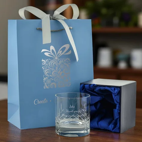 Personalised Bohemia Crystal Tumbler - Mayfair Cut