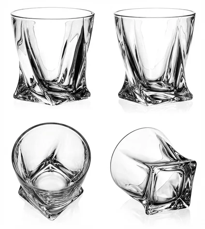 Personalised Quadro Whisky Glass Authentic Bohemia