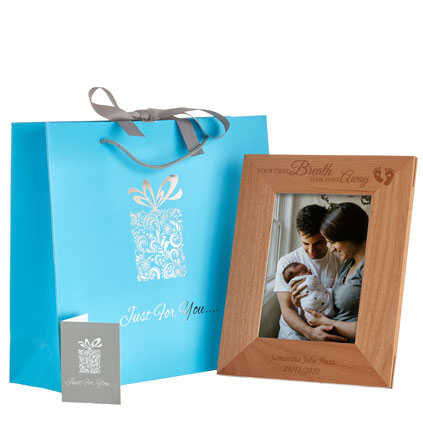 Personalised Your First Breath Took Ours Away Photo Frame