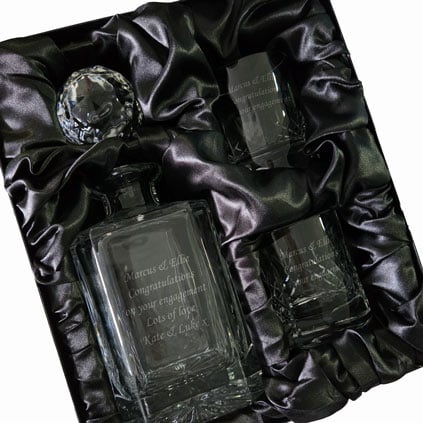 Personalised Heavyweight Buckingham Decanter Set
